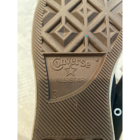 PLAY X CONVERSE Unisex Chuck Taylor Hi Top Men's 3 Women's 5 Black Canvas - Picture 8 of 9